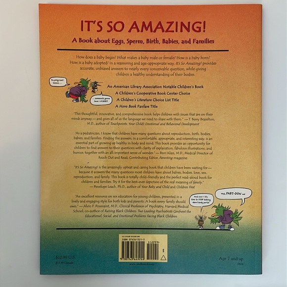 It's So‎ Amazing!: A Book about Eggs, Sperm, Birth, Babies, and Families. Harris - Picture 2 of 3